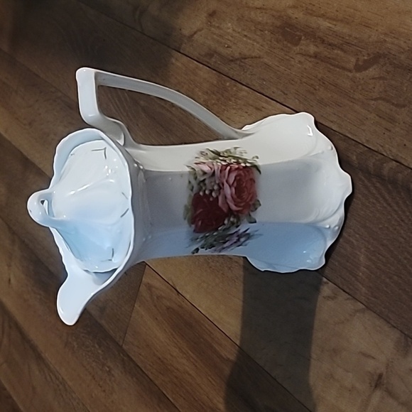 Source Unknown Other - Antique Victorian Chocolate Pot German Porcelain PinkRoses Shabby Cottage Chic